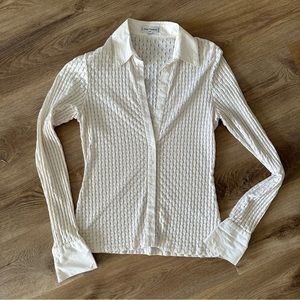 Anne Fontaine white button down blouse size 3 / small